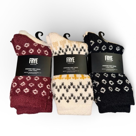 Frye Accessories - Frye Everyday Boot Socks Set Of 6 Bundle